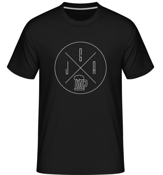 JGA Logo - Shirtinator Männer T-Shirt - Schwarz - Vorne