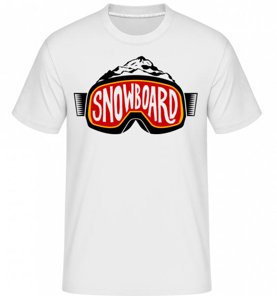 Snowboarding Logo - Shirtinator Männer T-Shirt - Weiß - Vorn