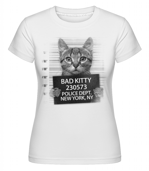 Chat Criminel -  T-shirt Shirtinator femme - Blanc - Devant