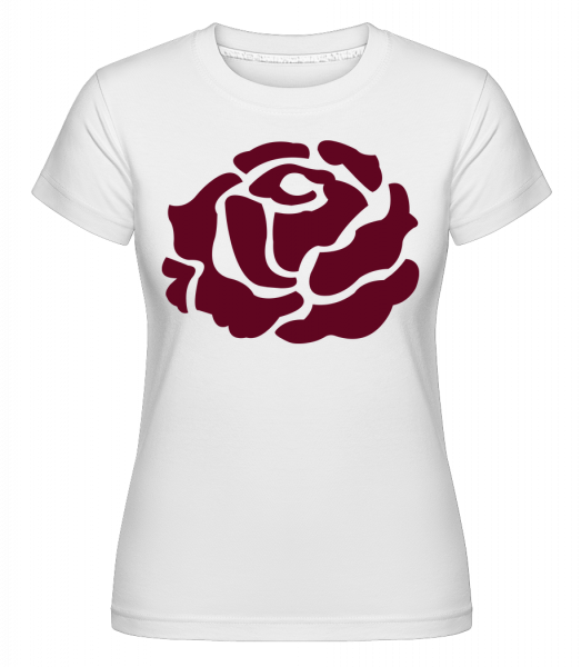 Red Rose - Shirtinator Frauen T-Shirt - Weiß - Vorn