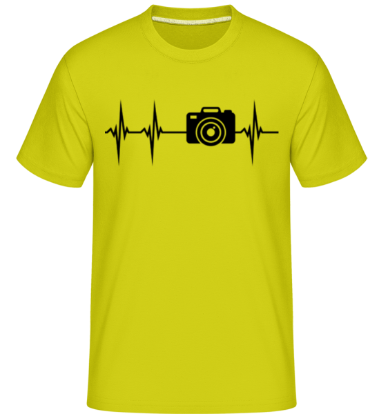 Kamera Amplitude - Shirtinator Männer T-Shirt - Lime - Vorne