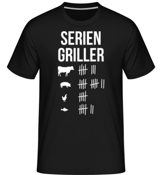 Serien Griller - Shirtinator Männer T-Shirt - Schwarz - Vorne