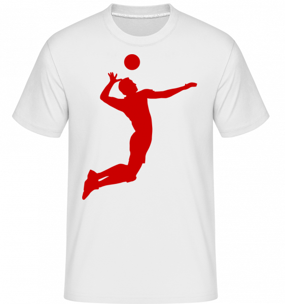 Volleyball - Shirtinator Männer T-Shirt - Weiß - Vorn