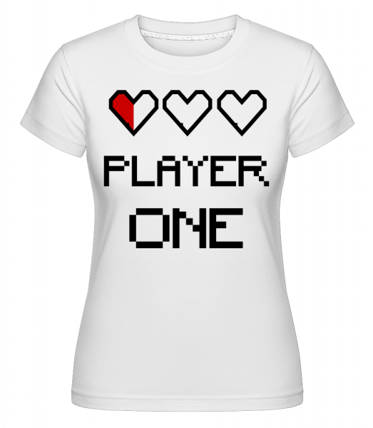Player One -  T-shirt Shirtinator femme - Blanc - Devant