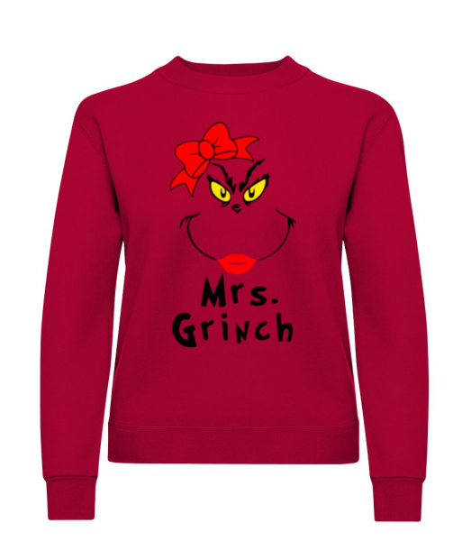 Mrs. Grinch - Frauen Pullover - Rot - Vorne
