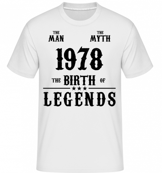 The Man The Myth 1978 - Shirtinator Männer T-Shirt - Weiß - Vorn