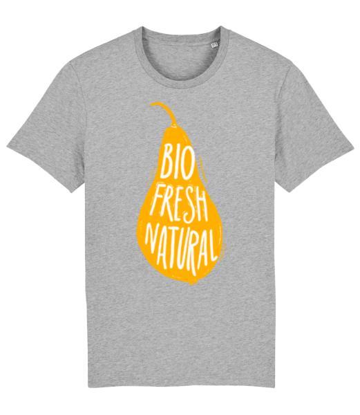Bio Fresh Natural - Männer Bio T-Shirt Stanley Stella - Grau meliert - Vorne