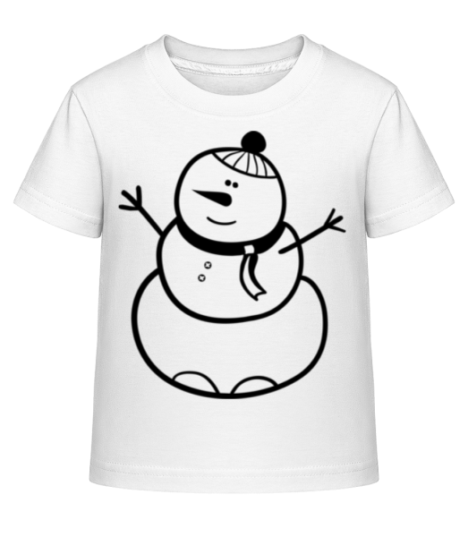 Gros Bonhomme De Neige - T-shirt shirtinator Enfant - Blanc - Devant