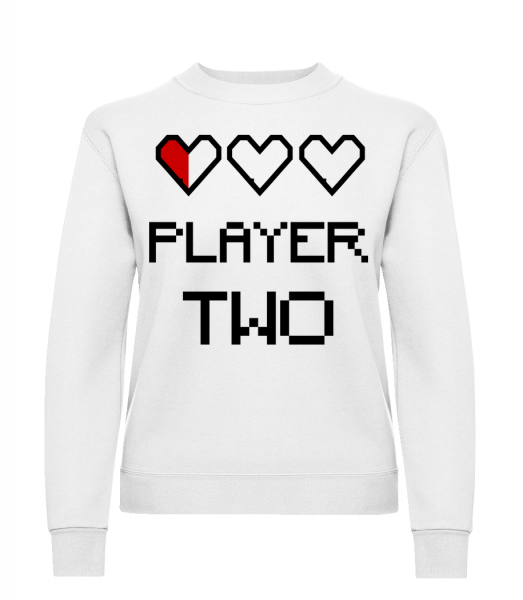 Player Two - Frauen Pullover - Weiß - Vorn