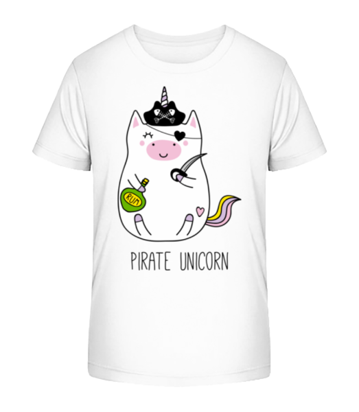 Pirate Unicorn - T-shirt bio Enfant Stanley Stella - Blanc - Devant