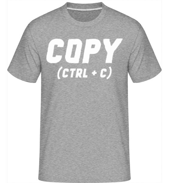 Copy -  T-Shirt Shirtinator homme - Gris chiné - Devant