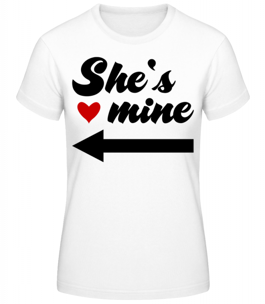 She Is Mine - Basic T-Shirt - Blanc - Devant
