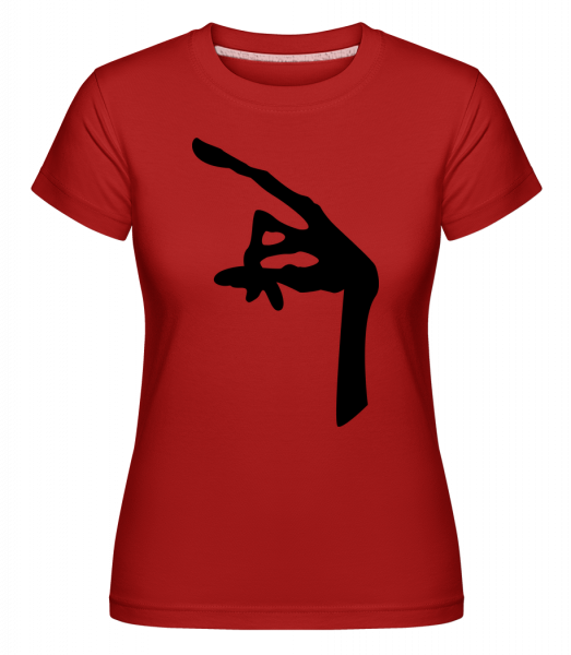 Main D'Un Alien -  T-shirt Shirtinator femme - Rouge - Devant