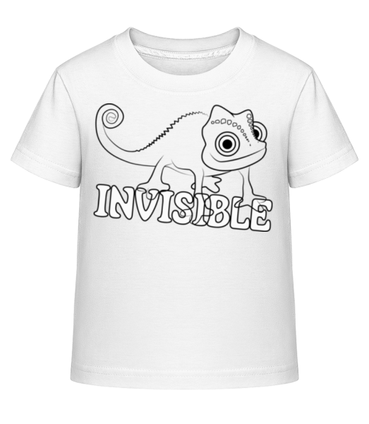 Caméléon Invisible - T-shirt shirtinator Enfant - Blanc - Devant