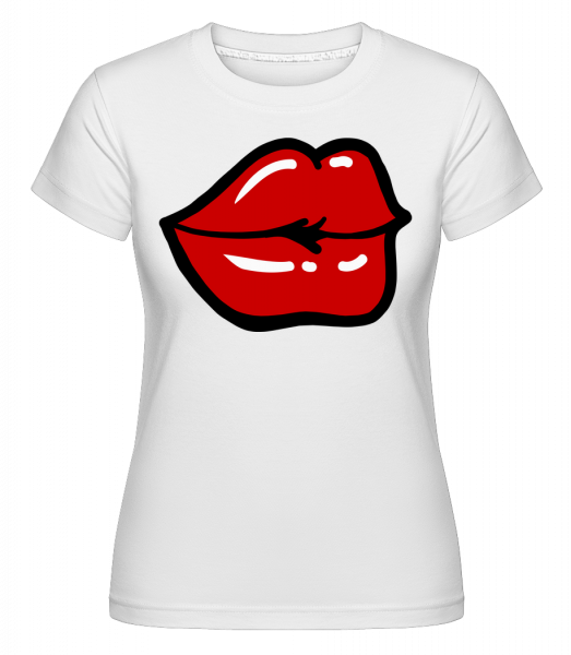 Red Lips -  T-shirt Shirtinator femme - Blanc - Devant
