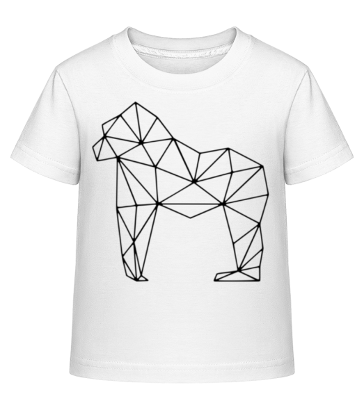 Polygon Gorilla - Kinder Shirtinator T-Shirt - Weiß - Vorne