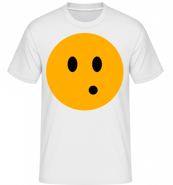 Surprised Smiley - Shirtinator Männer T-Shirt - Weiß - Vorn