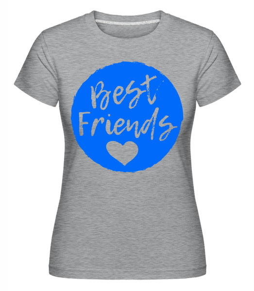 Best Friends Love -  T-shirt Shirtinator femme - Gris bruyère - Devant