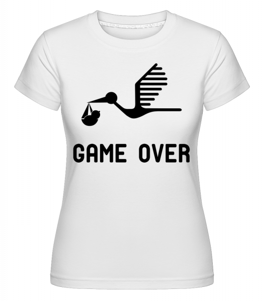 Game Over  - Bébé Annonce -  T-shirt Shirtinator femme - Blanc - Devant