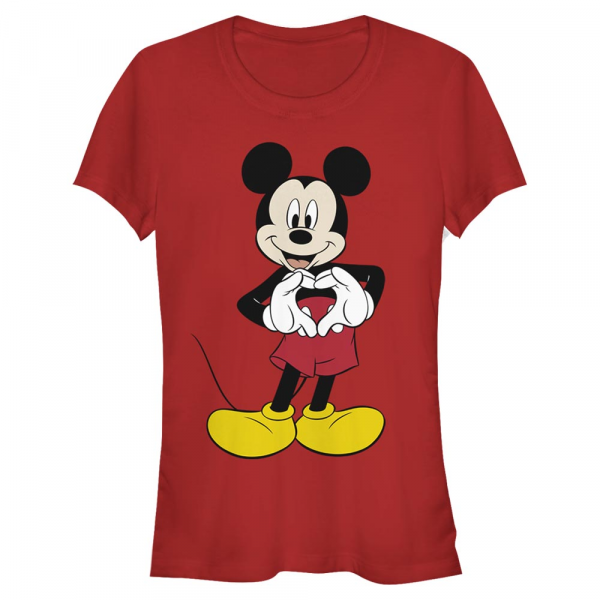 Disney - Mickey Mouse - Mickey Mouse Mickey Love - Femme T-shirt - Rouge - Devant