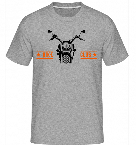 Bike Club - Shirtinator Männer T-Shirt - Grau meliert - Vorn