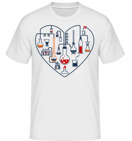 Amour Des Sciences -  T-Shirt Shirtinator homme - Blanc - Devant