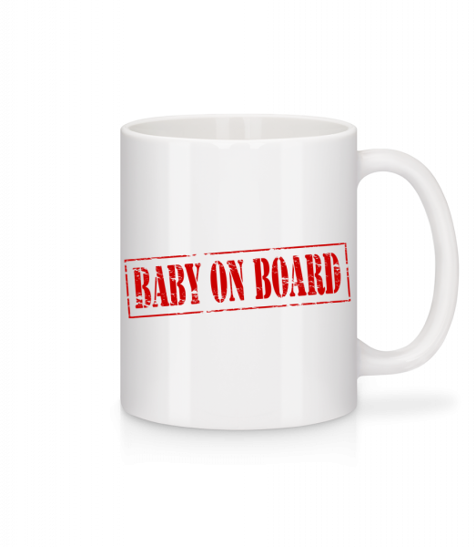 Baby On Board - Tasse - Weiß - Vorn
