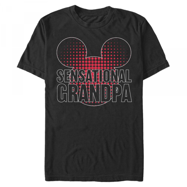 Disney Classics - Mickey Mouse - Mickey Sensational Grandpa - Homme T-shirt - Noir - Devant