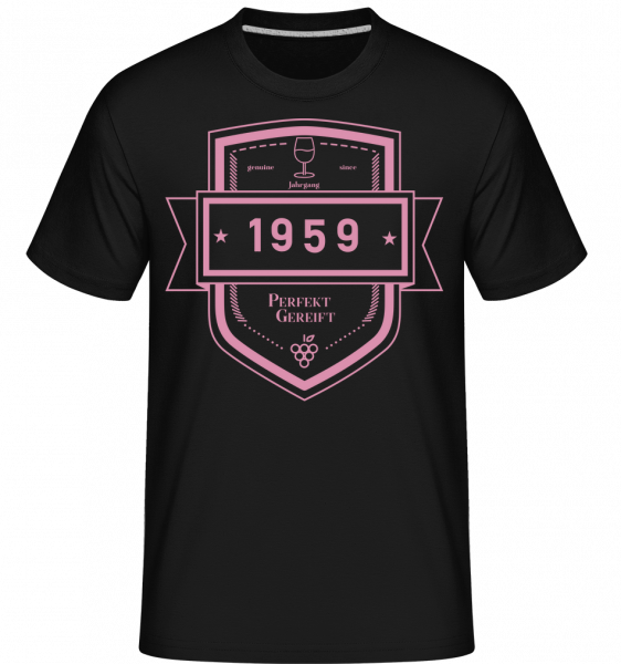 Perfekt Gereift 1959 - Shirtinator Männer T-Shirt - Schwarz - Vorn
