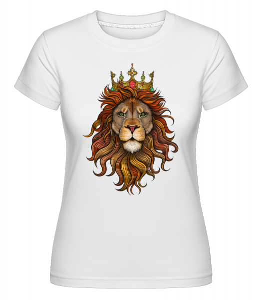Löwenkönig - Shirtinator Frauen T-Shirt - Weiß - Vorn