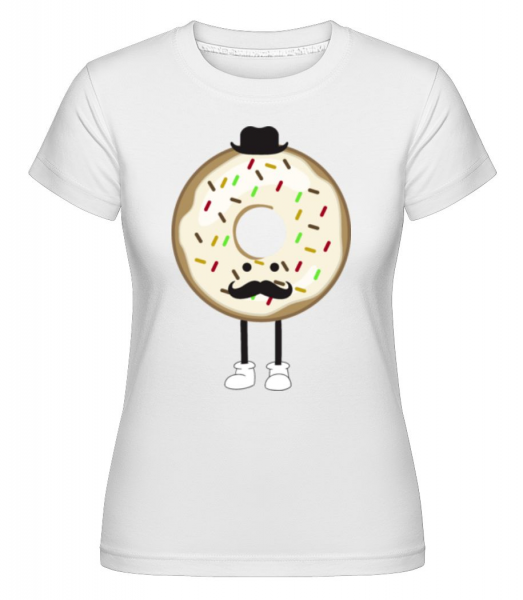Monsieur Donut -  T-shirt Shirtinator femme - Blanc - Devant