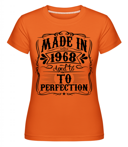 Made In 1968 - Shirtinator Frauen T-Shirt - Orange - Vorn