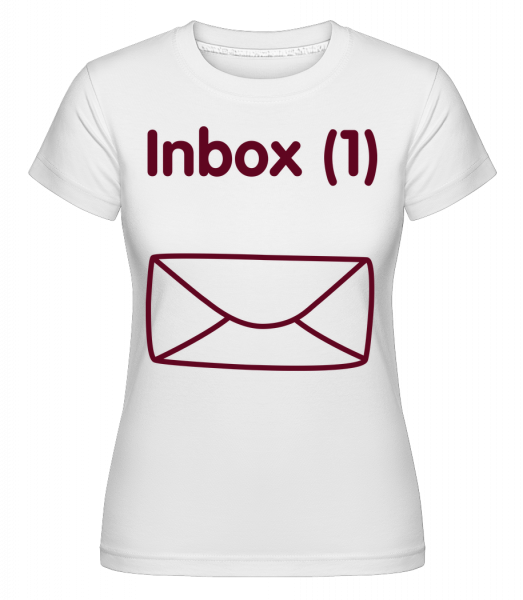 Inbox(1) - Baby Ankündigung - Shirtinator Frauen T-Shirt - Weiß - Vorn