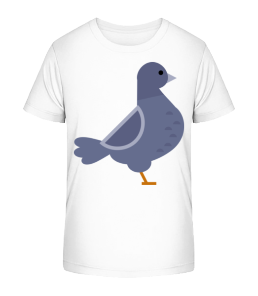 Pigeon Image - T-shirt bio Enfant Stanley Stella - Blanc - Devant