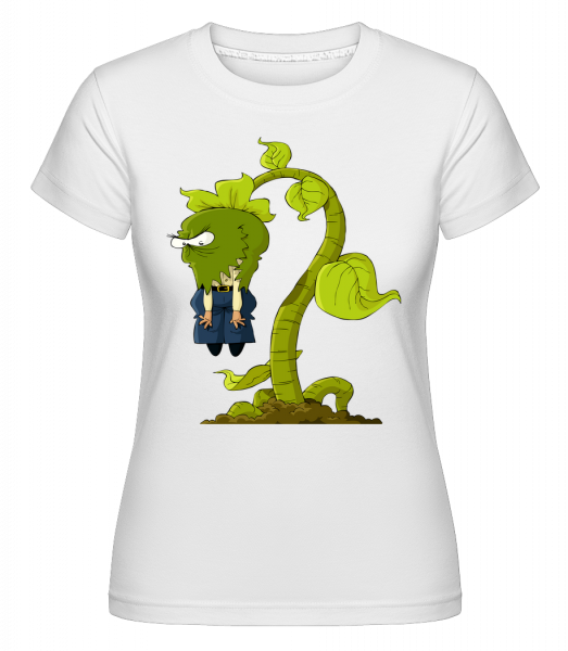 Monster Plant - Shirtinator Frauen T-Shirt - Weiß - Vorn