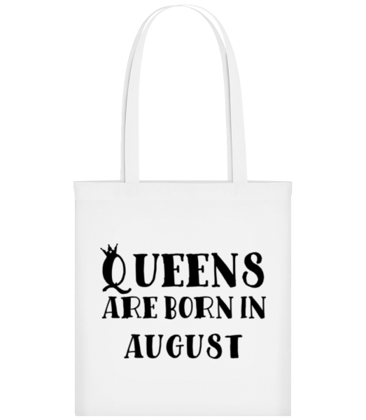 Queens Are Born In August - Tote Bag - Blanc - Devant