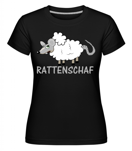 Rattenschaf - Shirtinator Frauen T-Shirt - Schwarz - Vorn