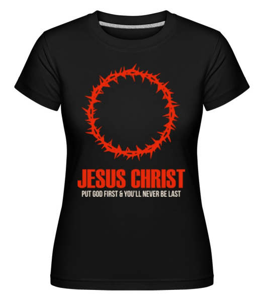 Jesus Christ - Shirtinator Frauen T-Shirt - Schwarz - Vorne