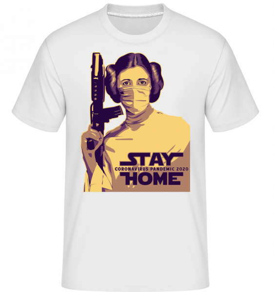 Stay Home Laila - Shirtinator Männer T-Shirt - Weiß - Vorn