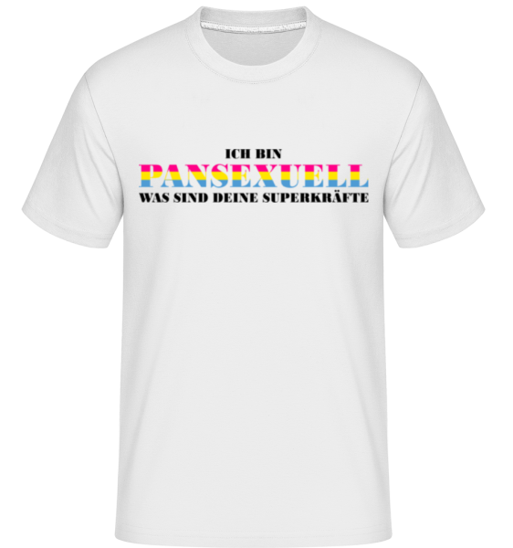 LGBTQ Pansexuell - Shirtinator Männer T-Shirt - Weiß - Vorne