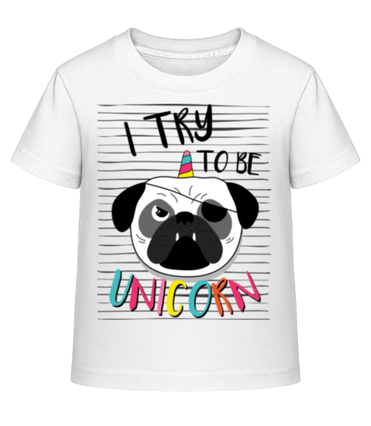 Unicorn Dog - Kinder Shirtinator T-Shirt - Weiß - Vorne