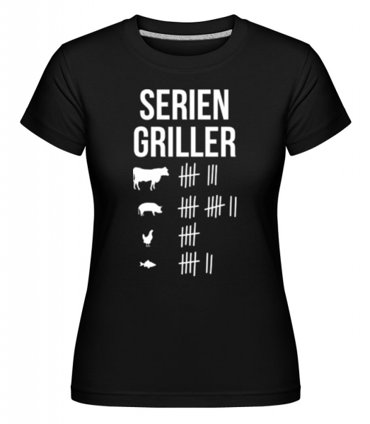 Serien Griller - Shirtinator Frauen T-Shirt - Schwarz - Vorne