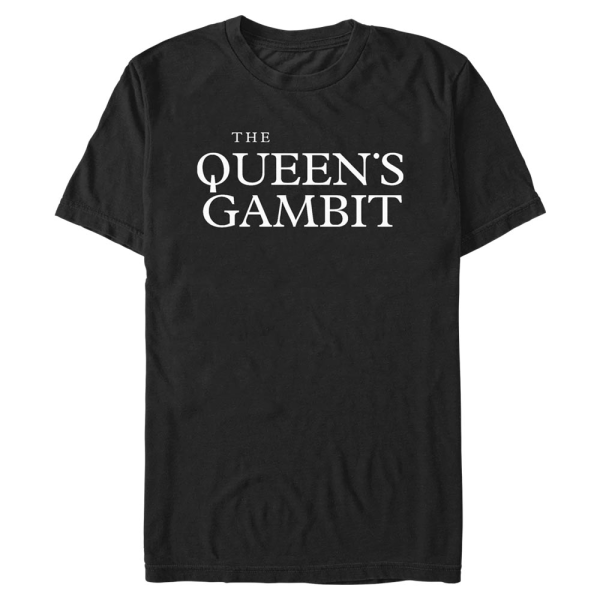 Netflix - Das Damengambit - Logo Queens - Valentinstag - Männer T-Shirt - Schwarz - Vorne