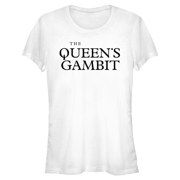 Netflix - Das Damengambit - Logo Queens - Valentinstag - Frauen T-Shirt - Weiß - Vorne