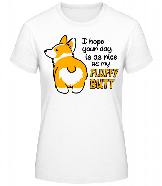 My Fluffy Butt - Basic T-Shirt - Blanc - Devant