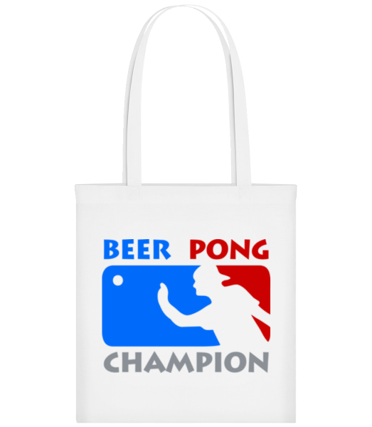 Beer Pong Champion - Stofftasche - Weiß - Vorne