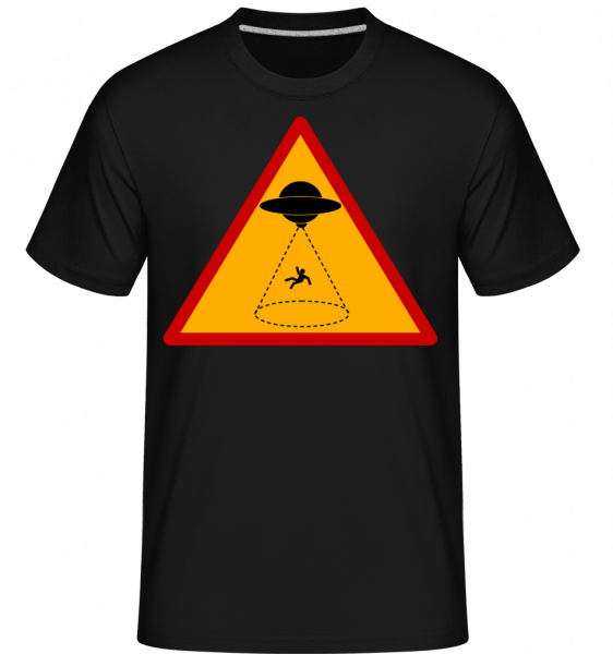 Ufo Zone - Shirtinator Männer T-Shirt - Schwarz - Vorn