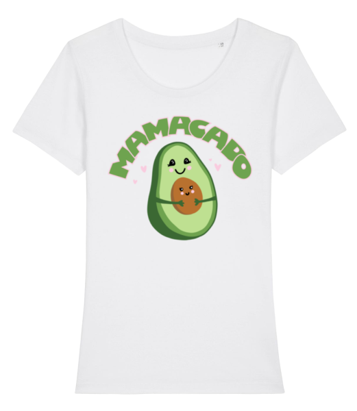 Mamacado - Frauen Bio T-Shirt Stanley Stella - Weiß - Vorne