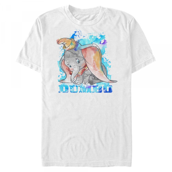 Disney Classics - Dumbo - Dumbo Watercolor - Homme T-shirt - Blanc - Devant