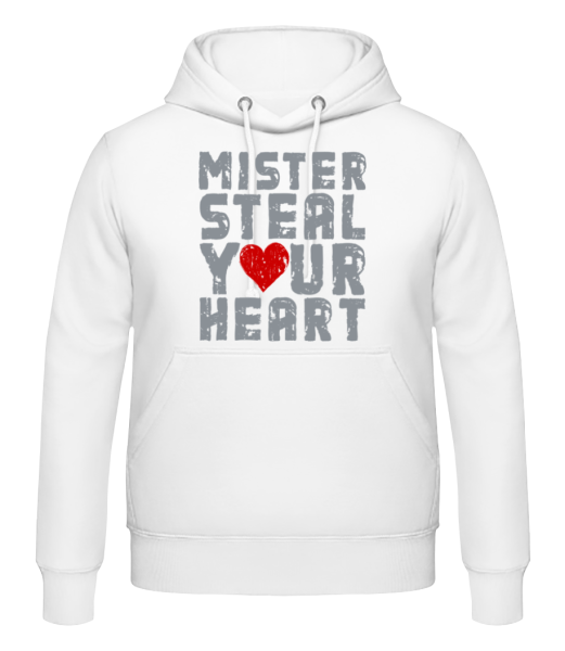 Mister Steal Your Heart - Sweat à capuche Homme - Blanc - Devant